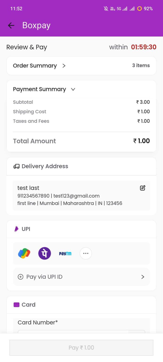 Flutter Checkout SDK – BoxPay